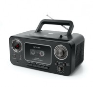 Radio stereo CD con registratore di cassette