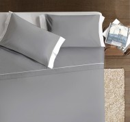 Completo matrimoniale Double Color grigio