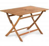 Tavolo pieghevole in legno di acacia L120 x P70 x H74