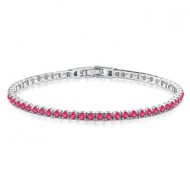 Bracciale Tennis in argento 925 con zirconi color rubino