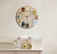 Orologio mdf decorativo.