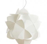 Lampada a sospensione Cotton Light bianco perla