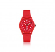 Orologio unisex corallo in plastica riciclata