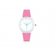 Orologio da donna rosa in silicone