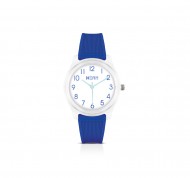 Orologio da donna bluette trasparente in silicone