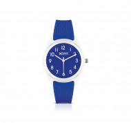 Orologio da uomo blu in silicone