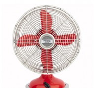 Ventilatore da tavolo retro' in metallo rosso 