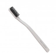 Spazzolino da denti bianco con setole Carbon antibatteriche Linea Eco