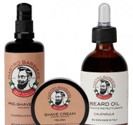 Gel prebarba ristrutturante alla calendula e malva da 100 ml + Sapone Barba emoliente e idratante alla melissa + Olio Barba biologico 100% alla calendula