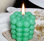 Eco Candela verde in cera di soia naturale