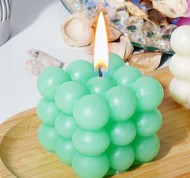Eco Candela verde in cera di soia naturale
