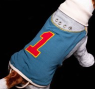 cappottino per cani shirt blu N.1