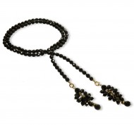 Collana Ola in cristalli neri