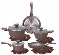 Batteria 8 pezzi Cooking Circles Cacao