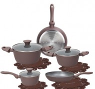 Batteria 8 pezzi Cooking Circles Cacao