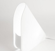 Lampada Shell in cristallo acrilico bianco