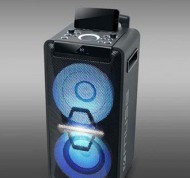 Speaker Bluetooth Party Box con CD e batteria