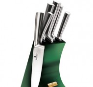 Ceppo 5 Coltelli con supporto in acciaio inossidabile Collezione Smeraldo
