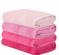 Set 4 asciugamani in puro cotone