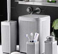 Set accessori bagno in acrilico da 5 pezzi