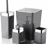 Set accessori bagno in acrilico da 5 pezzi