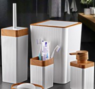 Set accessori bagno in acrilico da 5 pezzi