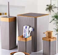 Set accessori bagno in acrilico da 5 pezzi