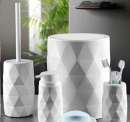 Set accessori bagno in acrilico da 5 pezzi