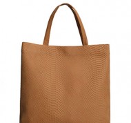 Borsa cammello a spalla in ecopelle stampa pitone