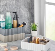 Kit 3 scatole impilabili in plastica