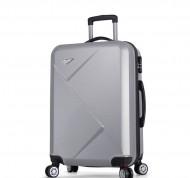 Trolley rigido medium grigio in ABS da 70 lt linea Diamond