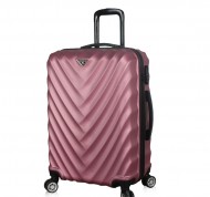 Trolley rigido medium rosa metal in ABS da 70 lt linea Lotus