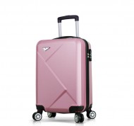 Trolley rigido da cabina rosa metal in ABS da 37 lt linea Diamond