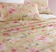 Completo letto matrimoniale Madame lime in cotone