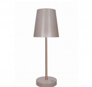 Lampada da tavolo Altair LED touch tortora e rose gold metal