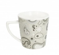 Set 6 mug Shanti in porcellana tortora a fantasia
