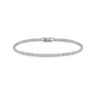 Bracciale Tennis in argento 925 con zirconi bianchi