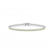 Bracciale Tennis in argento 925 con zirconi gialli