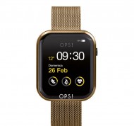 Smartwatch Call Mesh con maglia in acciaio color oro