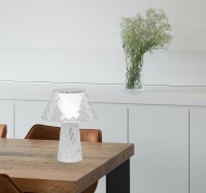 Lampada da tavolo wireless Tata trasparente in acrilico