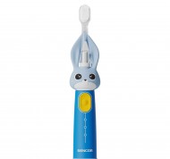 Spazzolino da denti azzurro per bambini con 2 modalita'