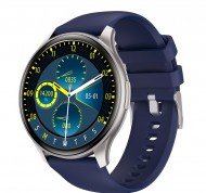 Smartwatch Bluetooth waterproof blu con cinturino in silicone