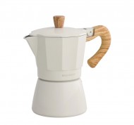 Moka 3 tazzine da caffe' Batticuore tortora