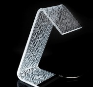Lampada da tavolo Ethnic a LED in cristallo acrilico