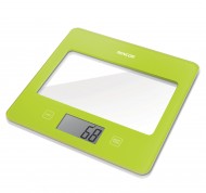 Bilancia digitale da cucina verde con schermo LCD