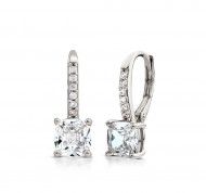 Orecchini in argento 925 con zirconi bianchi