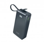 Power bank blu 10.000 mAh con cavo USB-C integrato