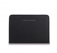 Porta PC/Documenti in pelle saffiano nera