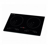 Piano cottura elettrico doppio a induzione in ABS e cristallo Techno Collection