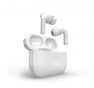 Auricolari TWS compatibili con ricarica wireless bianchi